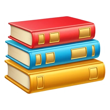 colofull 3 books, golden glow sticker