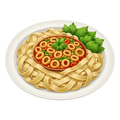 Plato de comida asiática sticker