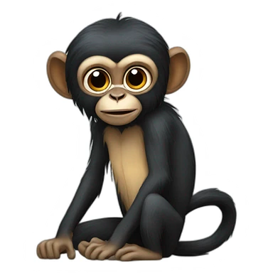 Spider monkey sticker
