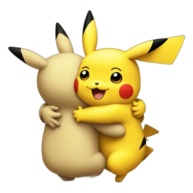 HUG pikachu sticker