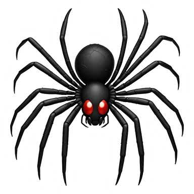 black spider sticker