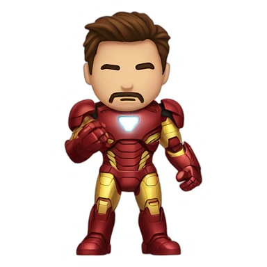 Iron-man qui dort sticker