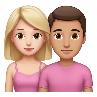 A girlie girl using a pink dress with her masculine girlfriend  sticker