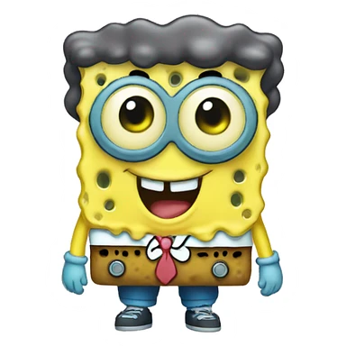 cute baby sponge bob sticker