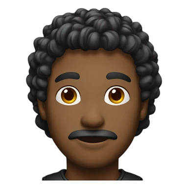 Homme noir typer sticker