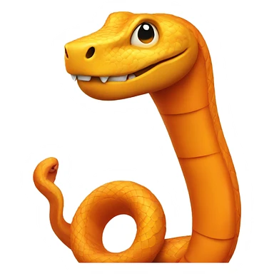 orange snake thumbs up sticker