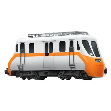 Train wearing orange hi-vis sticker