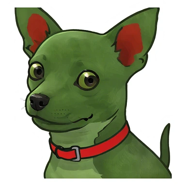 Chihuahuas brown and black sticker