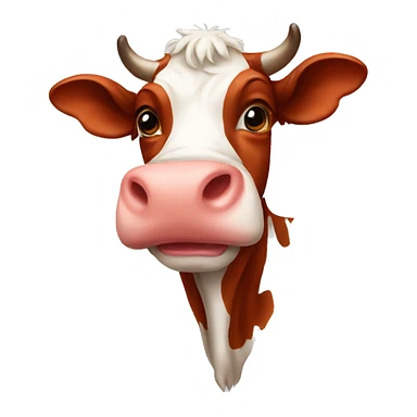 cow red sticker