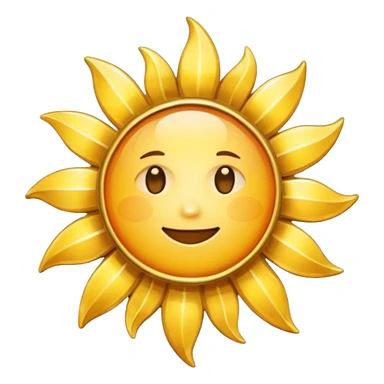 Verified badge with the body of a Sun ☀️ sticker