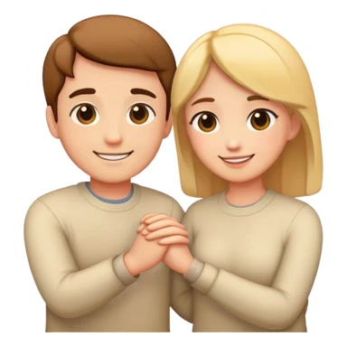 couple holding hands sticker