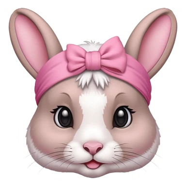 Rabbit with  head band  sticker