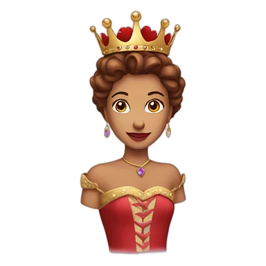 Queen heart sticker