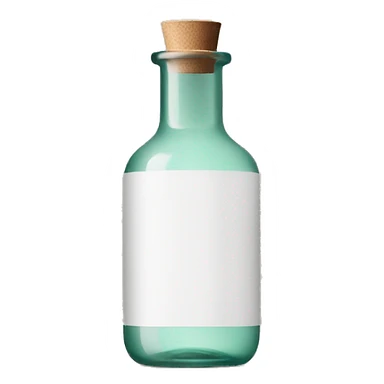 aesop toner glass bottle sticker