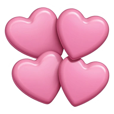 pink hearts and pink candy sticker