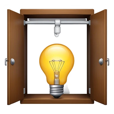 closet light bulb sticker