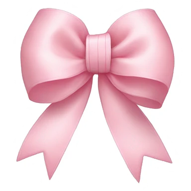 light pink ribbon bow with cat sticker
