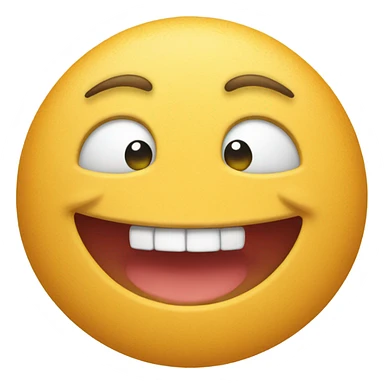 Circle emoji with mouth full of food sticker