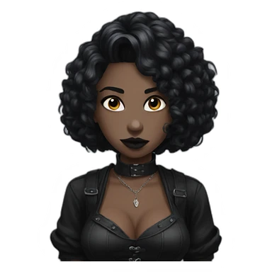 Goth Big chest girlfriend sticker