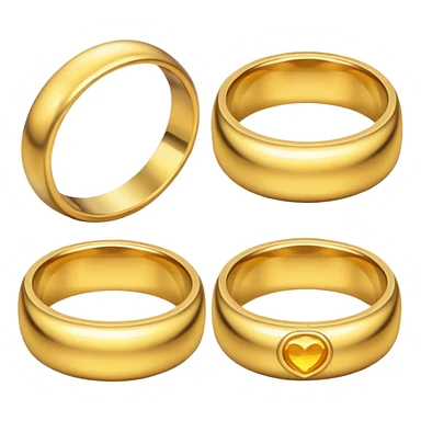 vier gleiche Eheringe sticker