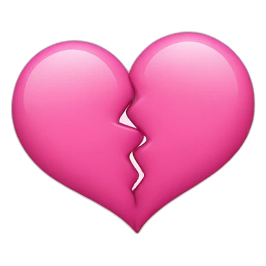 2 Pink hearts which hug each other  sticker