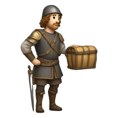 medieval courier sticker