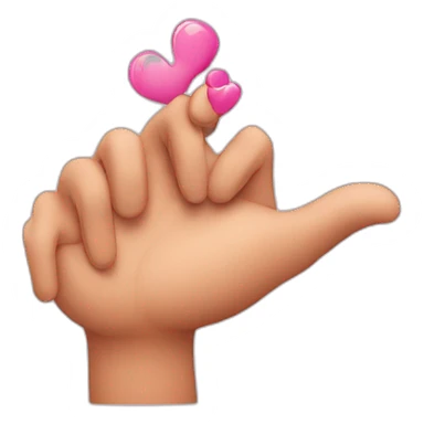 coeur avec ses mains sticker