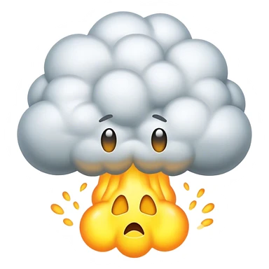 Nuclear fart cloud sticker