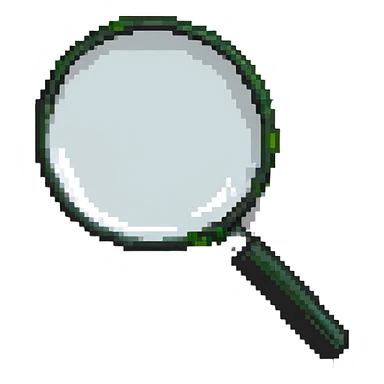 magnifying glass sticker
