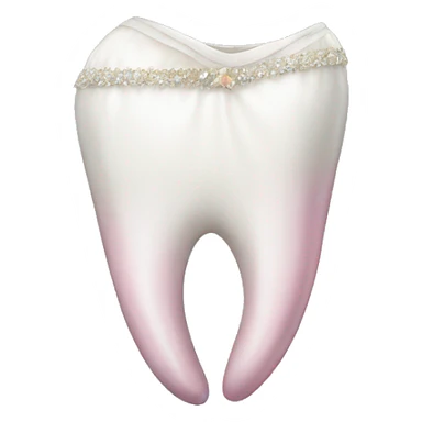 Ballet costume on a tooth sticker