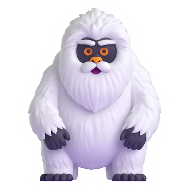 abominable snowman yeti sticker