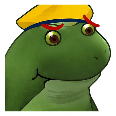  Red pointy nose sticker