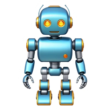 robot pretty toy sticker