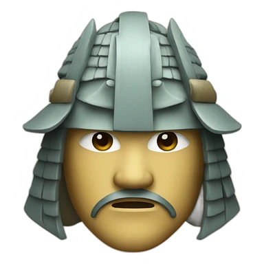 Samurai mask sticker