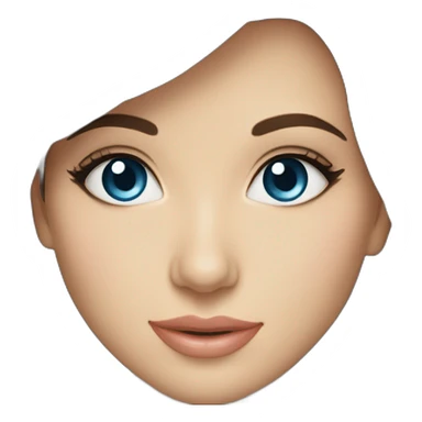 NancyAjram with bleu eyes sticker