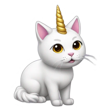 unicorn cat sticker