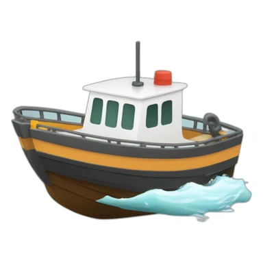 Boat with restriction overlay sticker