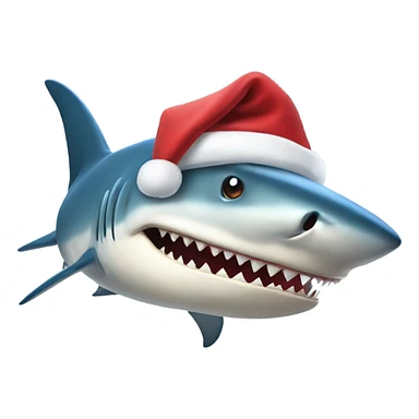 Requin de Noël  sticker