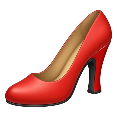 red shoe sticker
