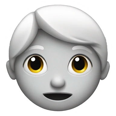 Shy emoji face sticker