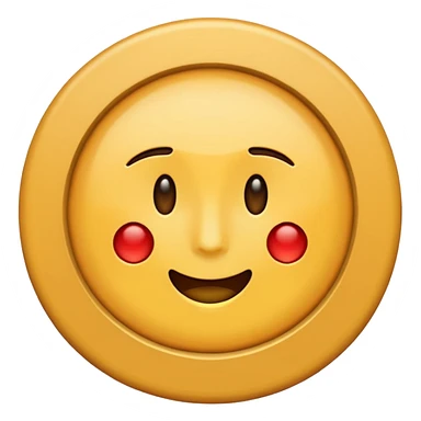 pain point, plain target with a subtle crack, neutral tone, emoji style sticker