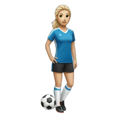 soccer girl sticker