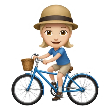 Make emoji of scout on bike sticker