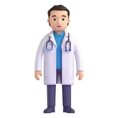 doctor with lab coat sticker