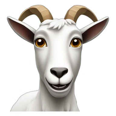 Goat-with-moai sticker