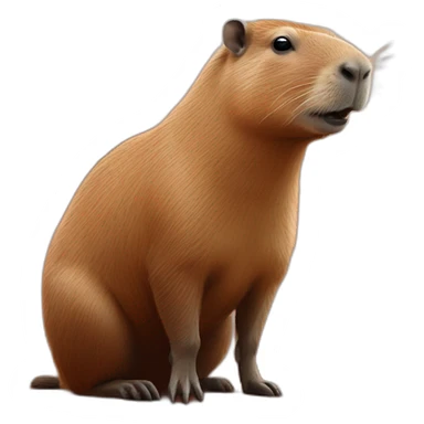 capybara on mars sticker