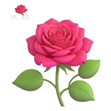 beautiful rose with Hindi text Husn meaning beauty sticker