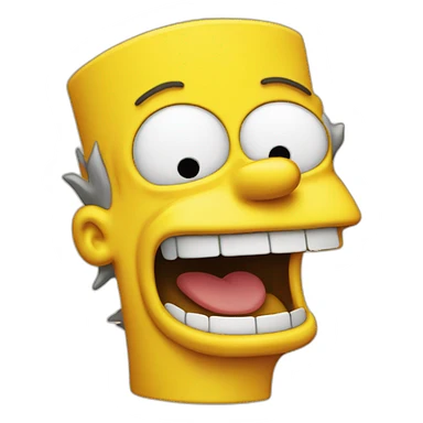 Bart Simpson Laugh sticker