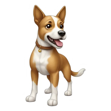 Chien sur cheval sticker