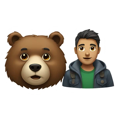 Bear and viski sticker